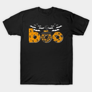 Funny Boo Halloween Teacher Witch Hat Bats Ghosts T-Shirt